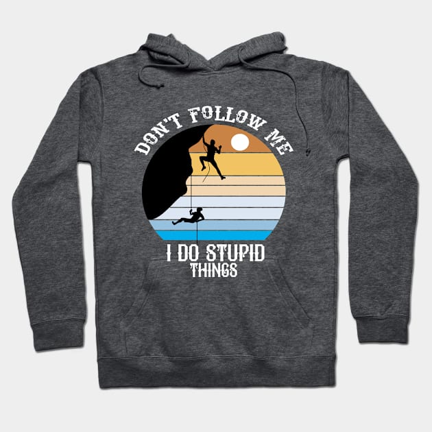 Don't Follow Me I Do Stupid Things Hoodie by care store